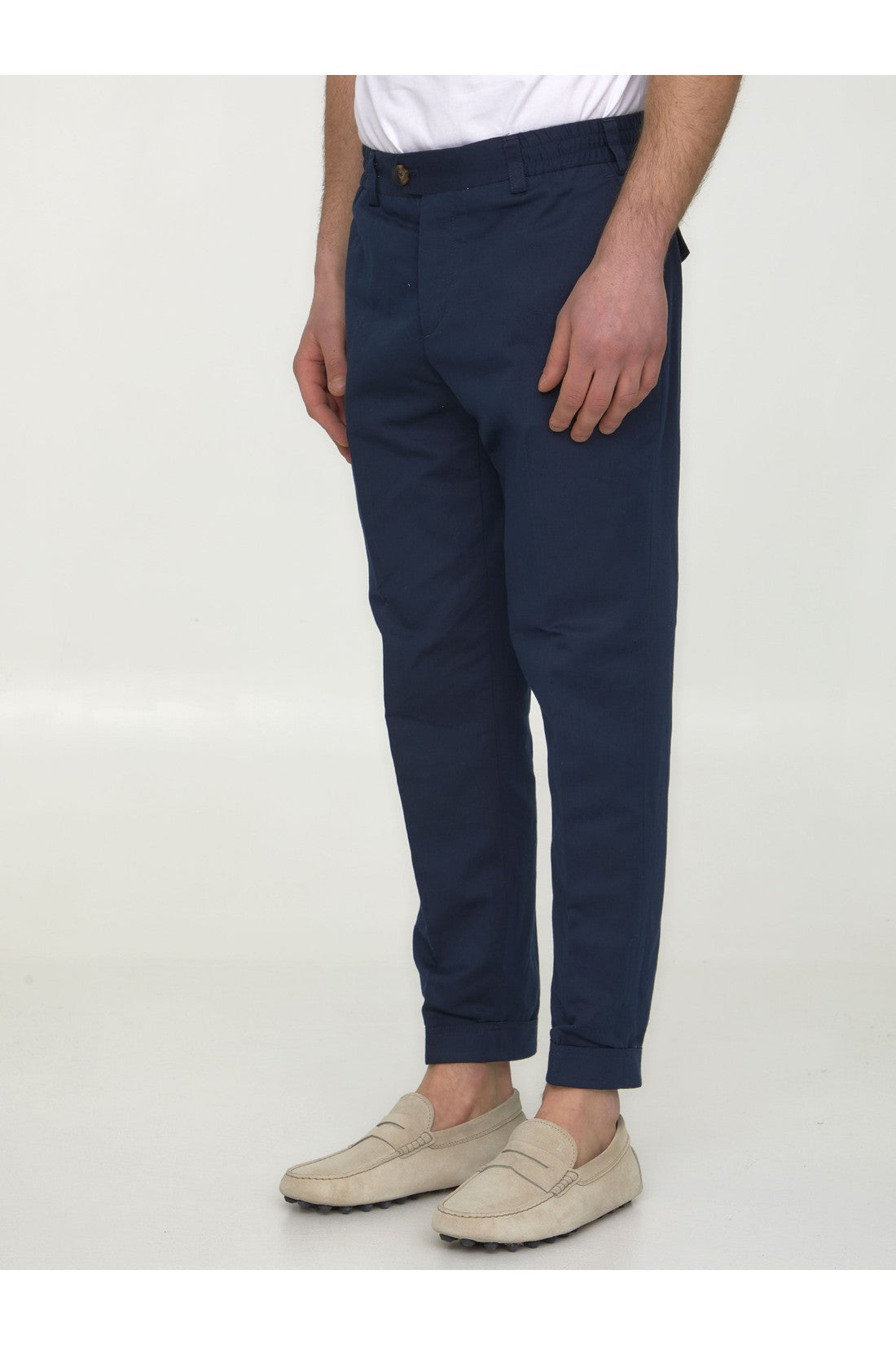 PT TORINO-OUTLET-SALE-Cotton and linen trousers-ARCHIVIST