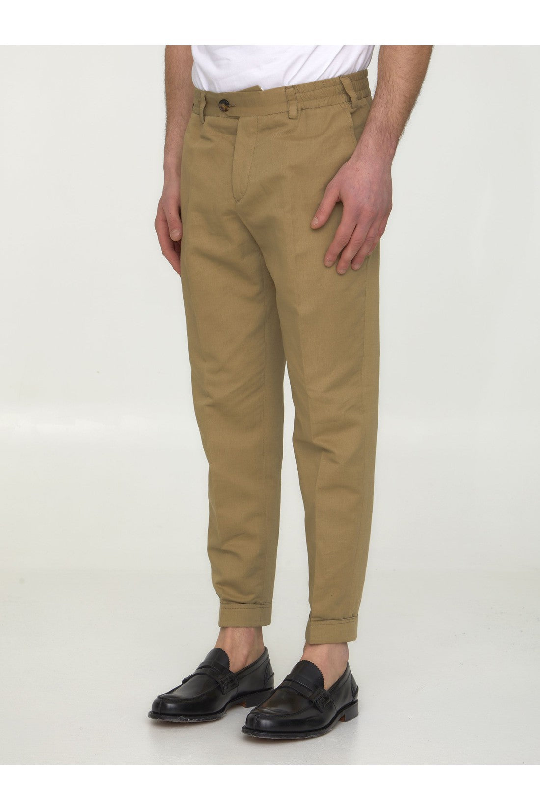 PT TORINO-OUTLET-SALE-Cotton and linen trousers-ARCHIVIST