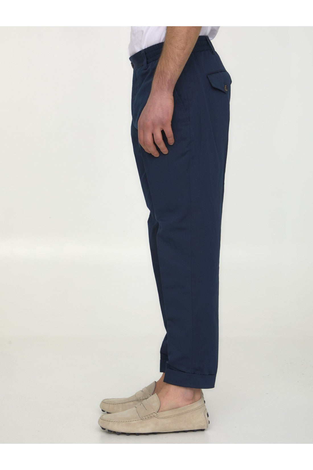 PT TORINO-OUTLET-SALE-Cotton and linen trousers-ARCHIVIST