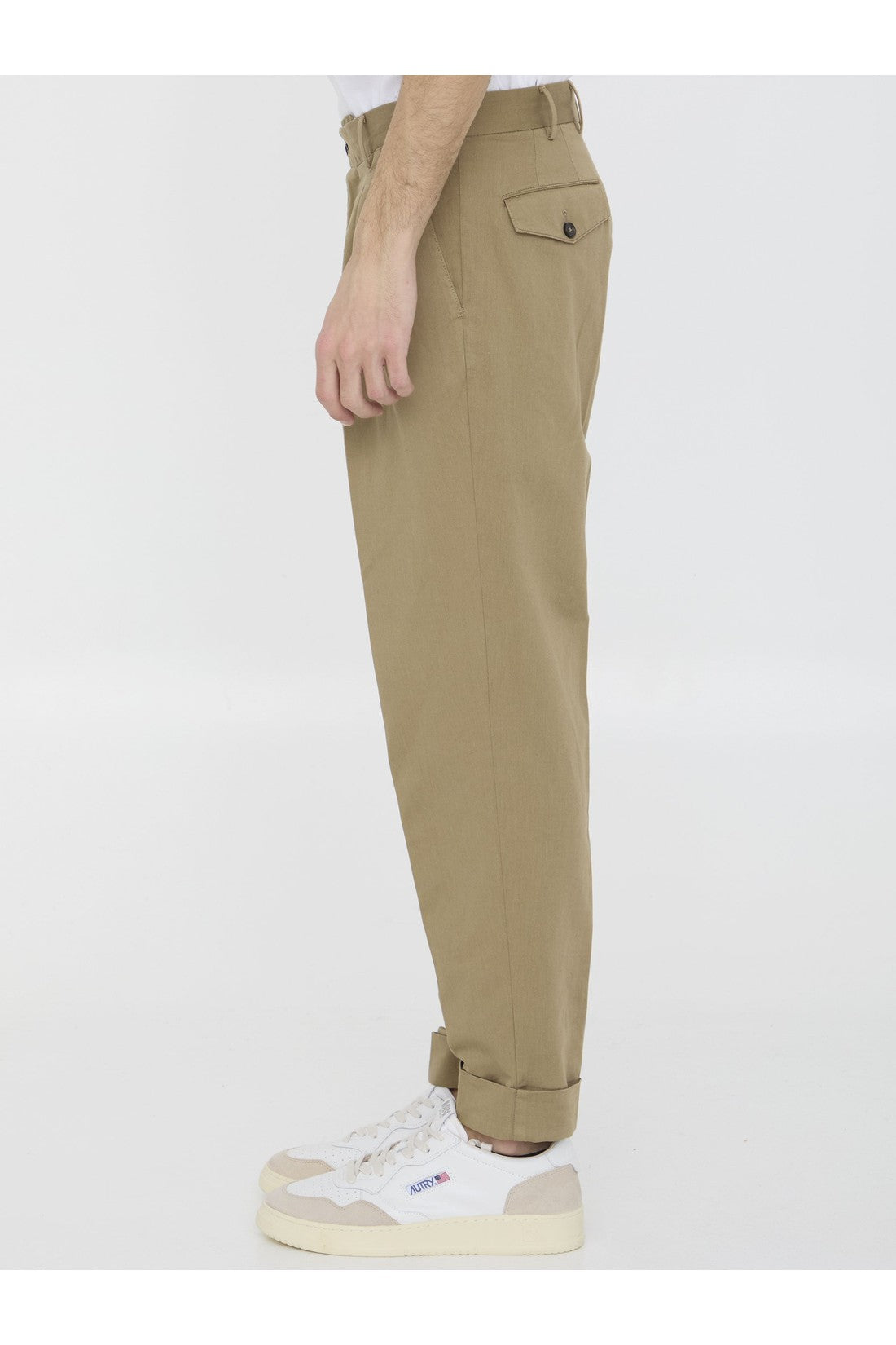 PT TORINO-OUTLET-SALE-Cotton and linen trousers-ARCHIVIST