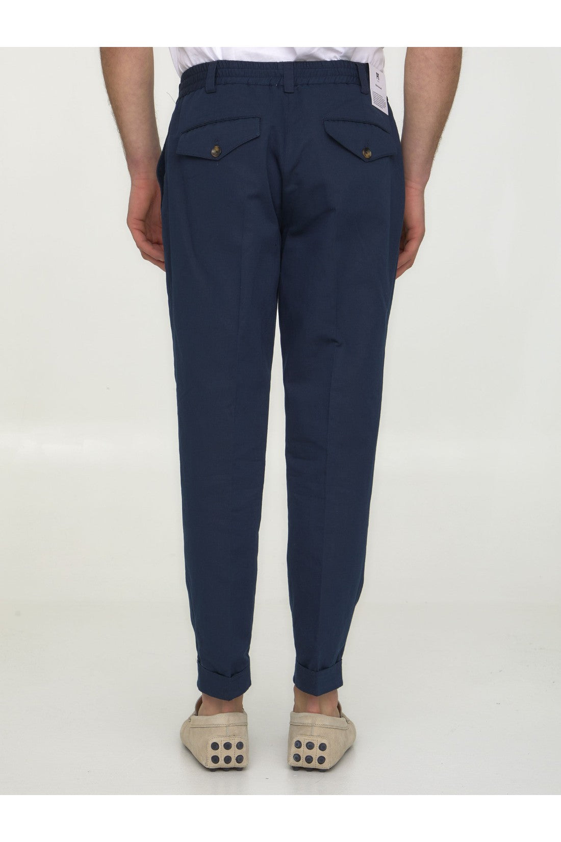 PT TORINO-OUTLET-SALE-Cotton and linen trousers-ARCHIVIST