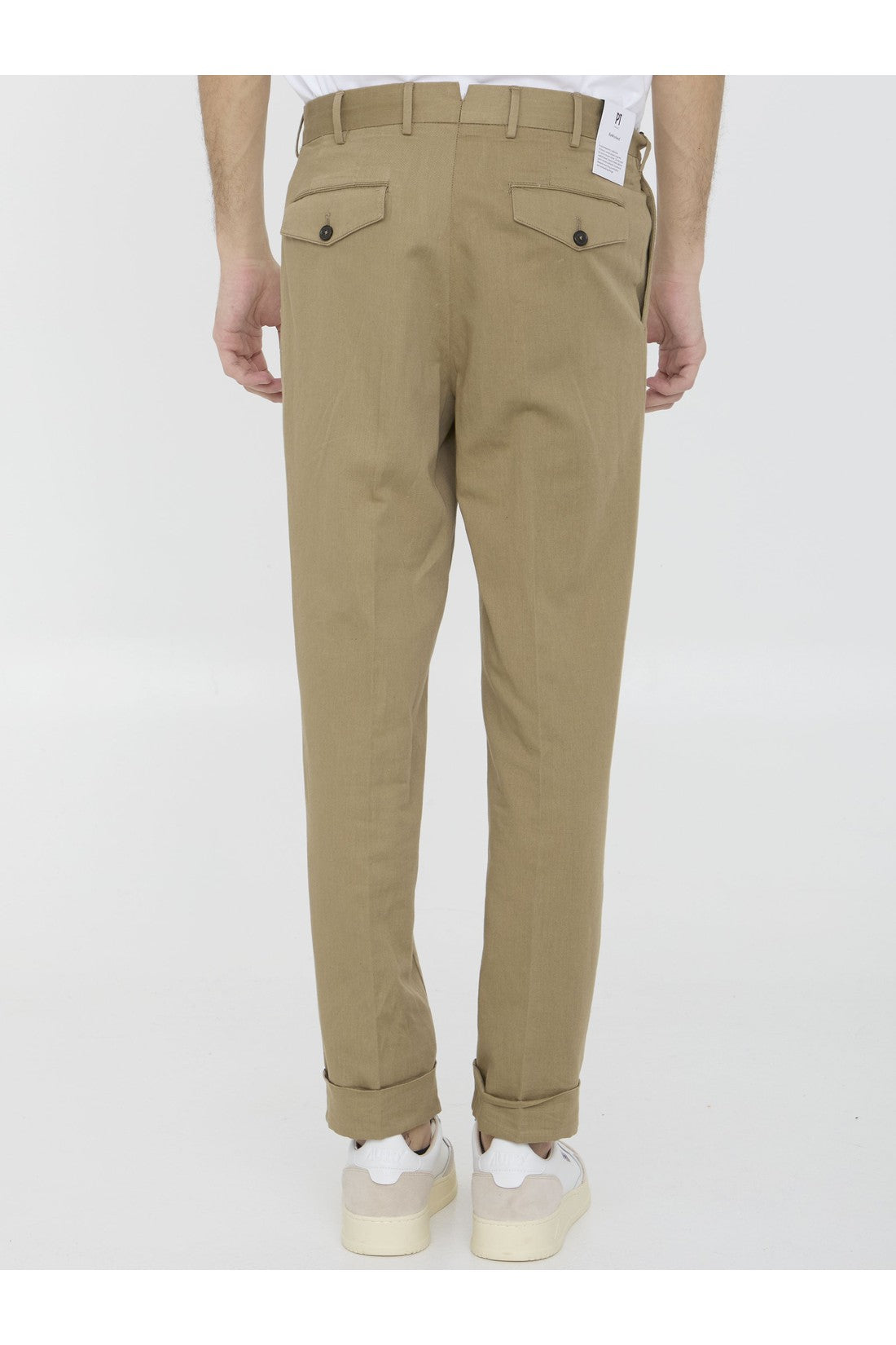 PT TORINO-OUTLET-SALE-Cotton and linen trousers-ARCHIVIST