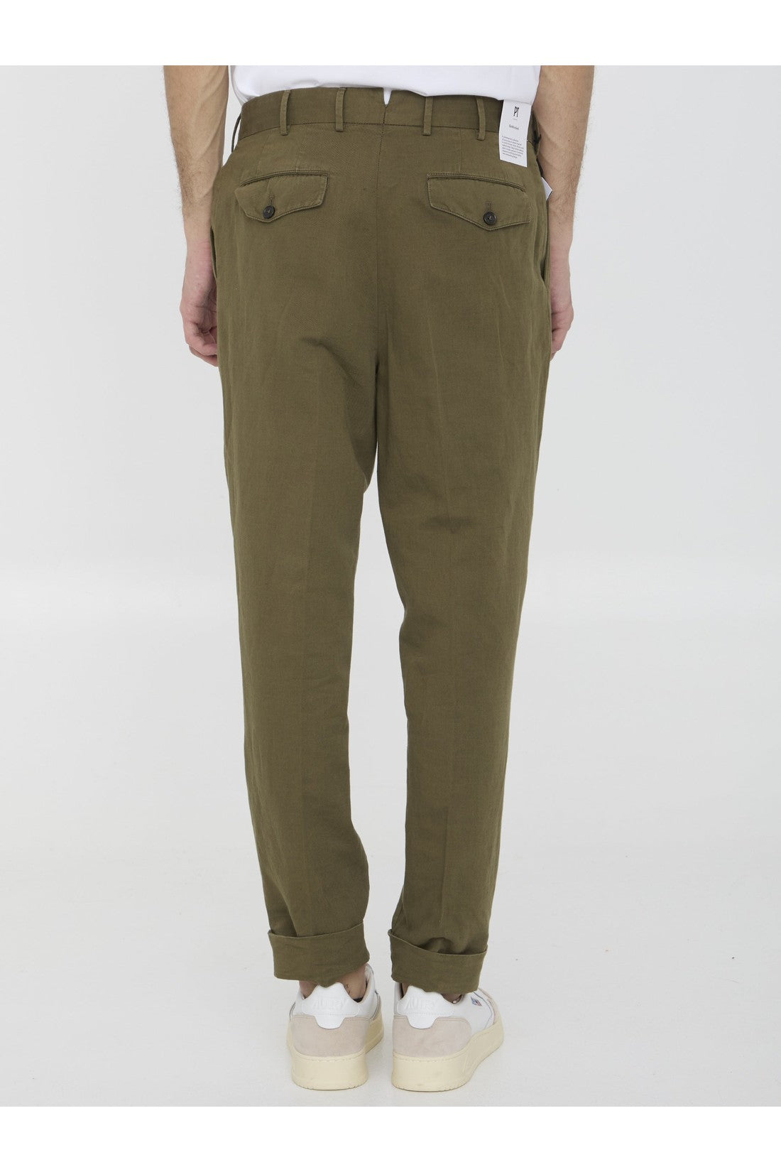 PT TORINO-OUTLET-SALE-Cotton and linen trousers-ARCHIVIST