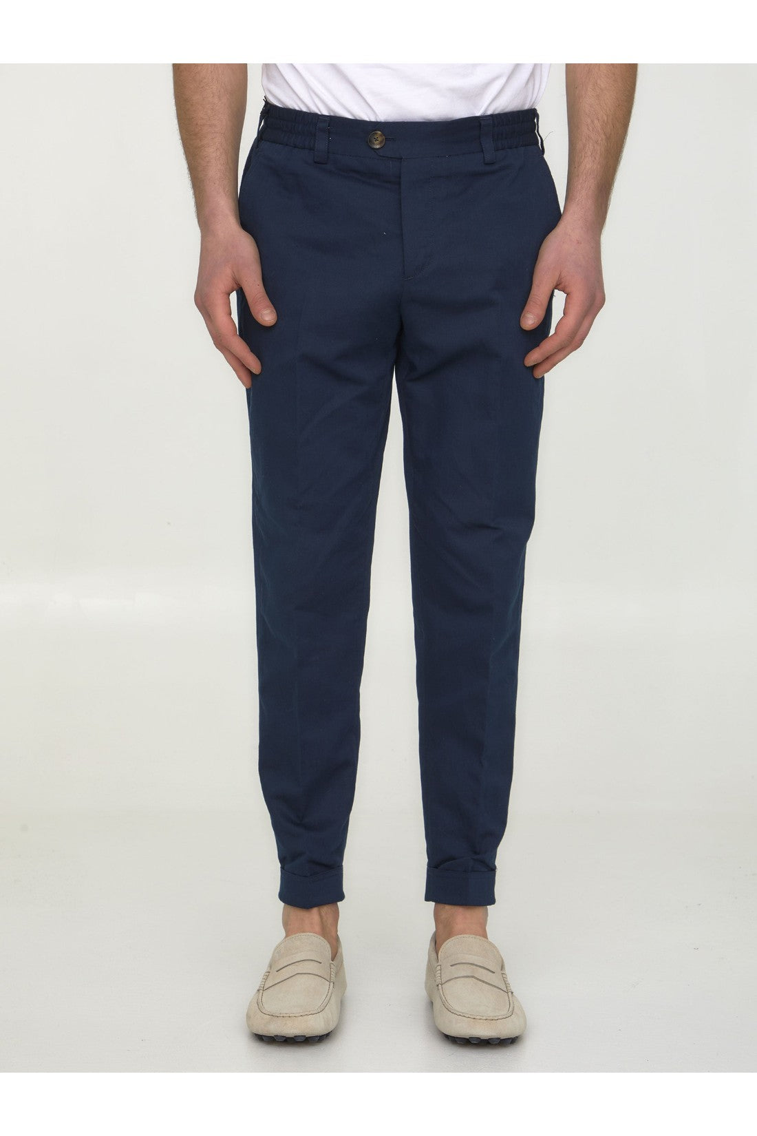 PT TORINO-OUTLET-SALE-Cotton and linen trousers-ARCHIVIST