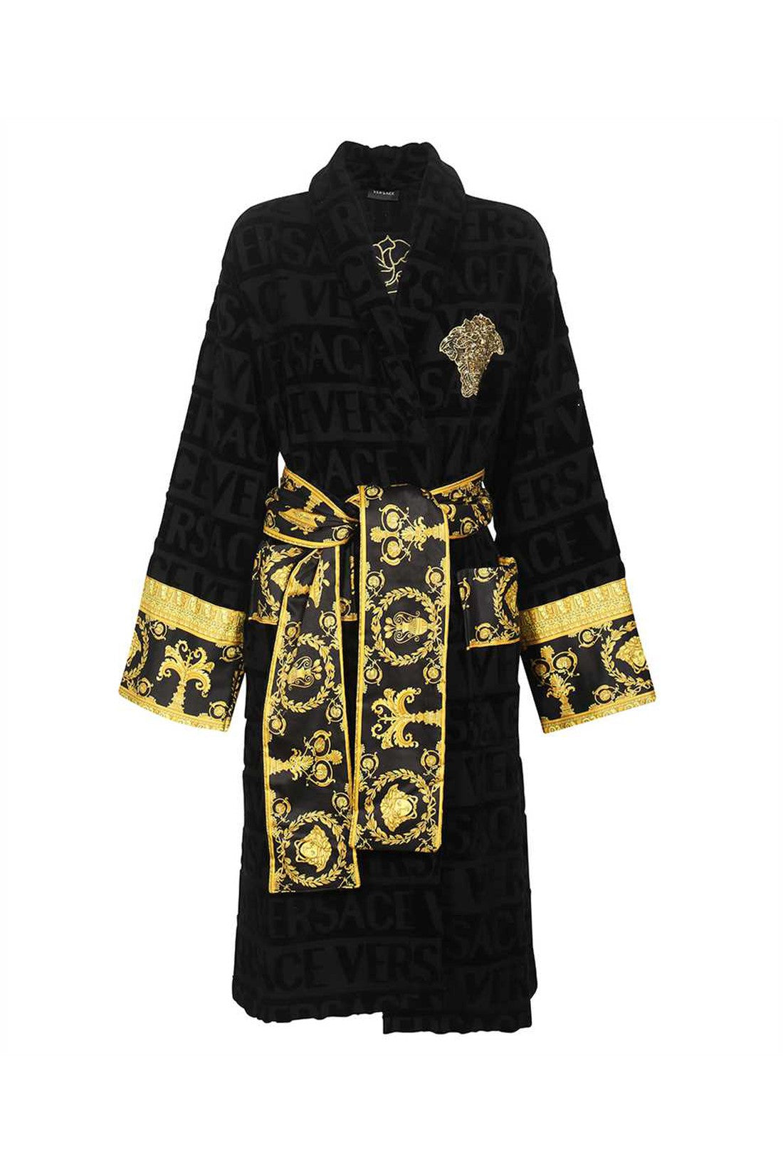 Versace-OUTLET-SALE-Cotton bathrobe-ARCHIVIST