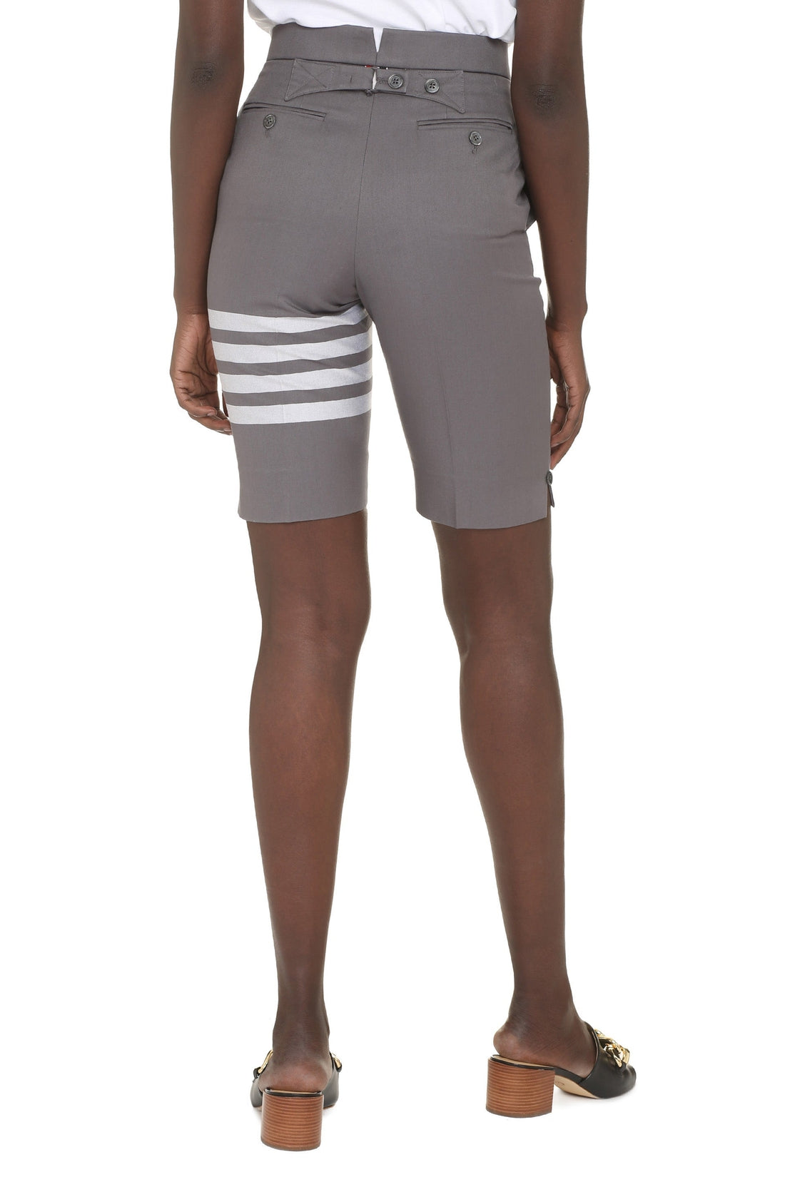 Thom Browne-OUTLET-SALE-Cotton bermuda shorts-ARCHIVIST