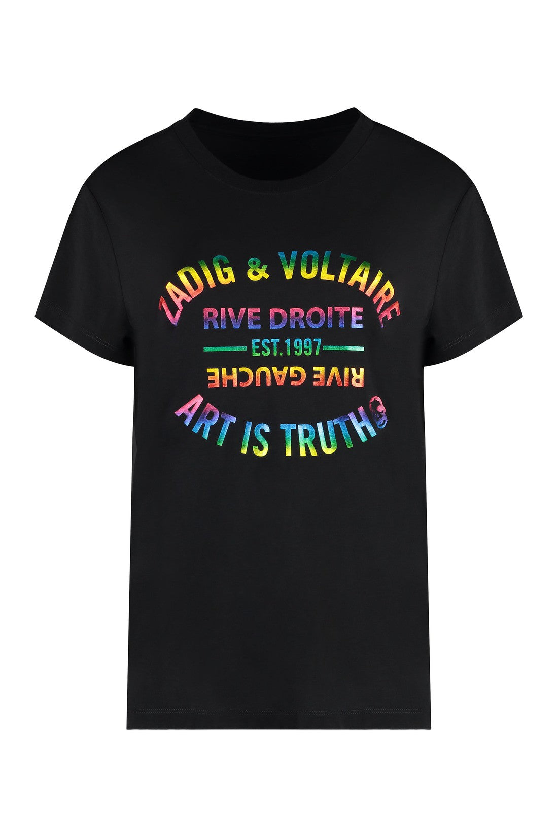 ZADIG&VOLTAIRE-OUTLET-SALE-Cotton blend crew-neck T-shirt-ARCHIVIST