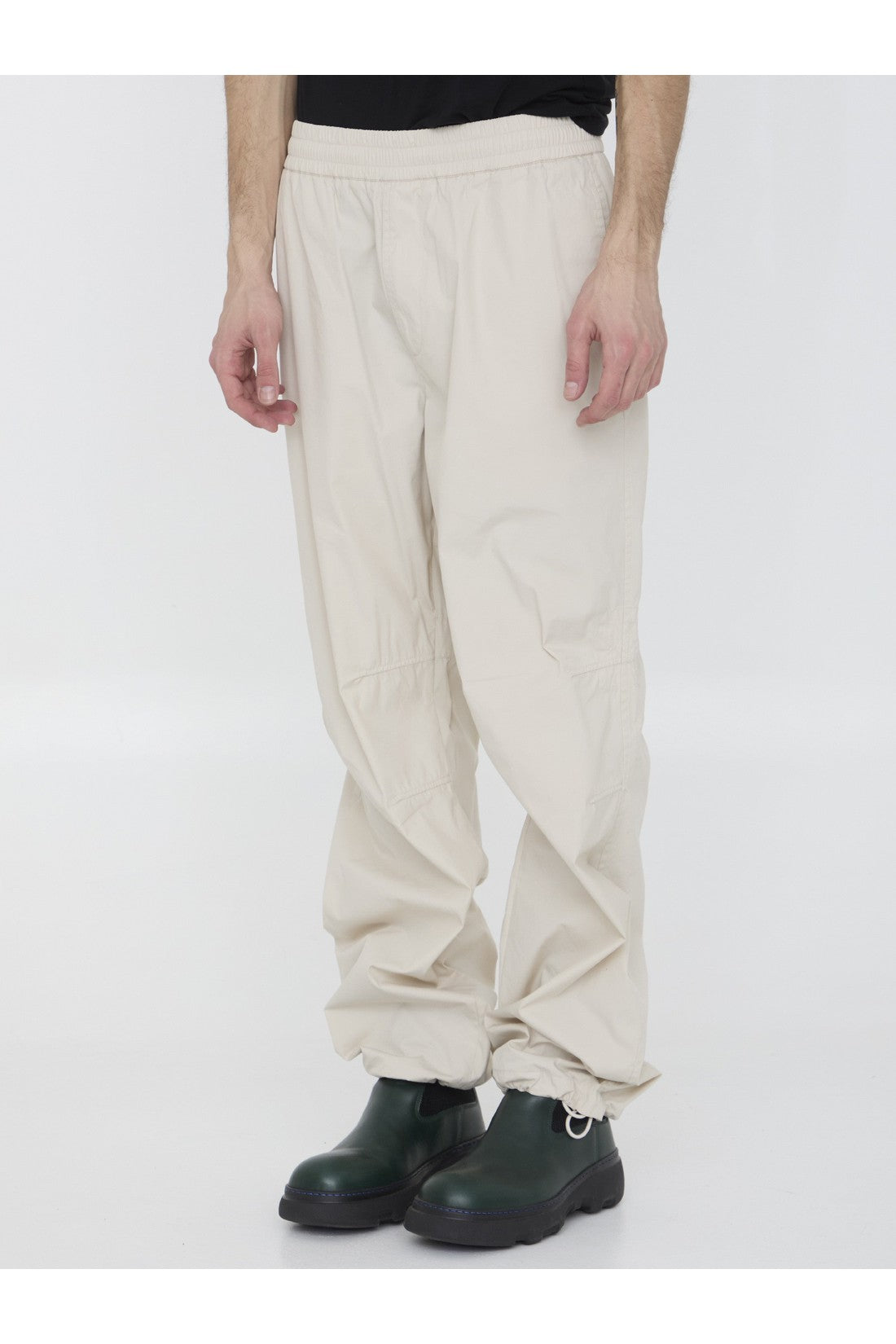 BURBERRY-OUTLET-SALE-Cotton blend trousers-ARCHIVIST