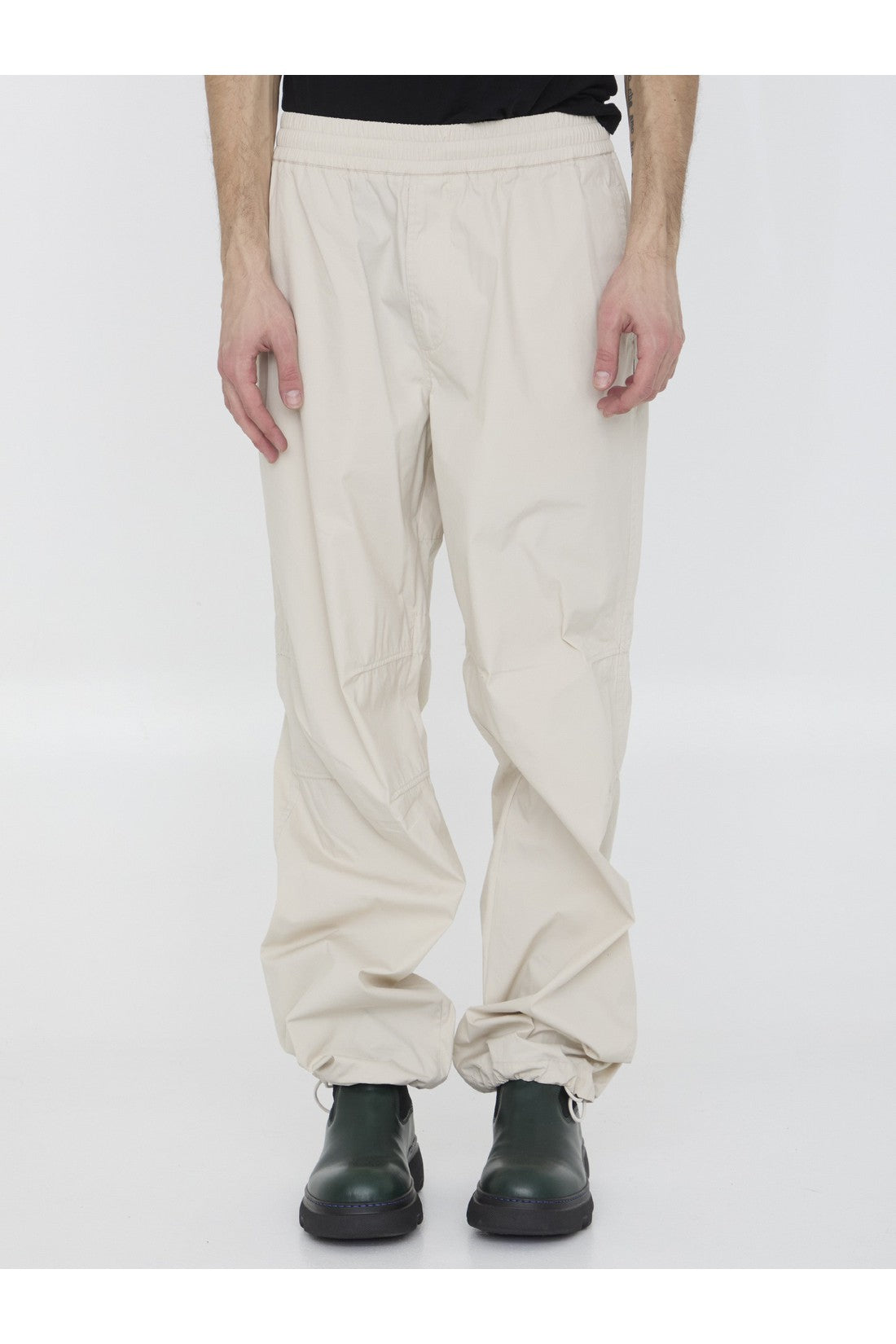 BURBERRY-OUTLET-SALE-Cotton blend trousers-ARCHIVIST