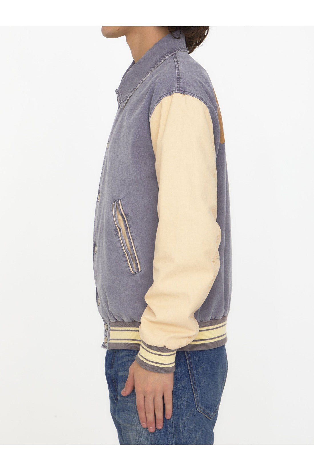 GOLDEN GOOSE-OUTLET-SALE-Cotton bomber jacket-ARCHIVIST