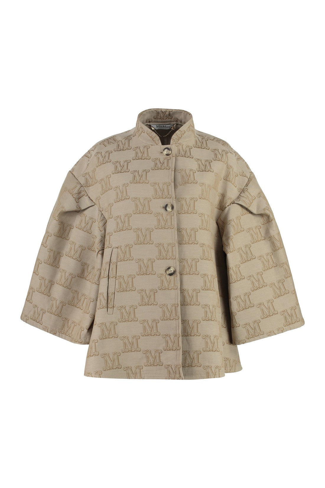Max Mara-OUTLET-SALE-Cotton cape coat-ARCHIVIST