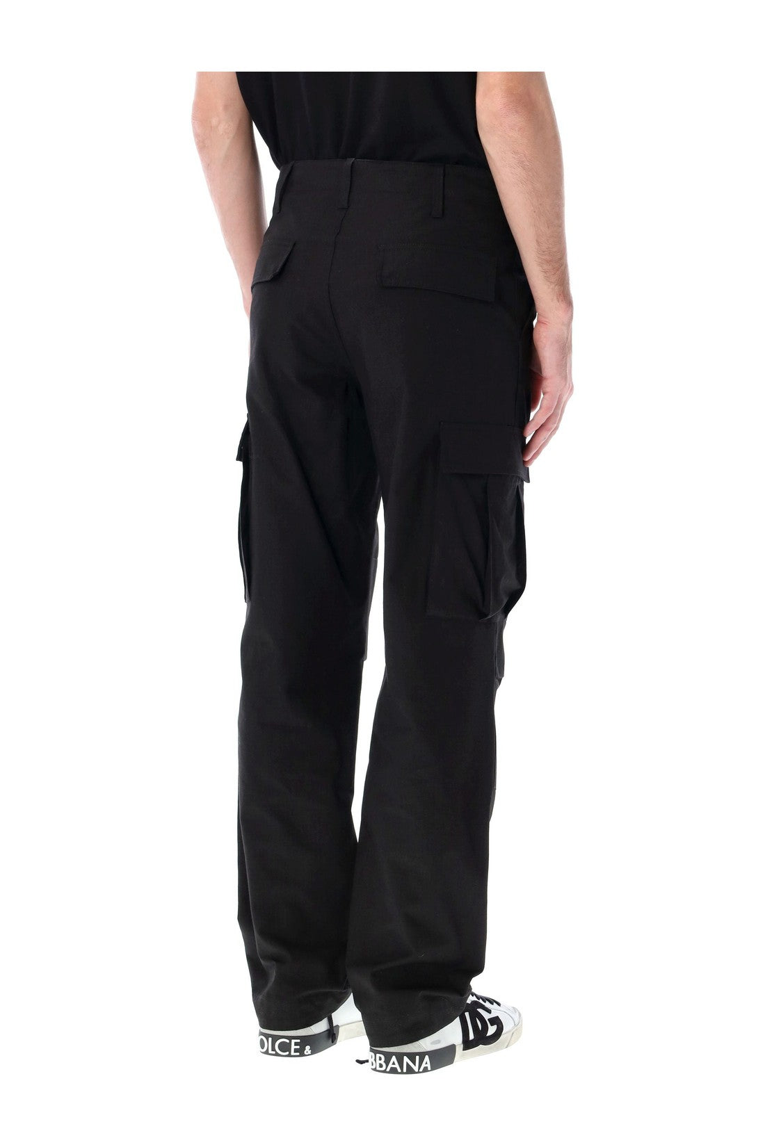 DOLCE & GABBANA-OUTLET-SALE-Cotton cargo pants-ARCHIVIST