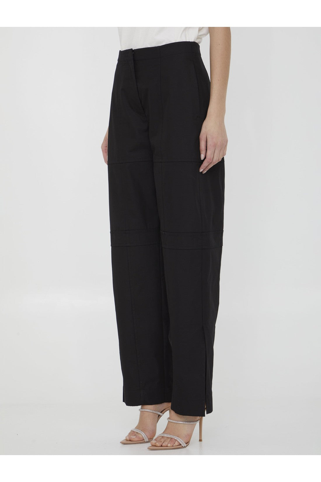 JIL SANDER-OUTLET-SALE-Cotton cargo pants-ARCHIVIST