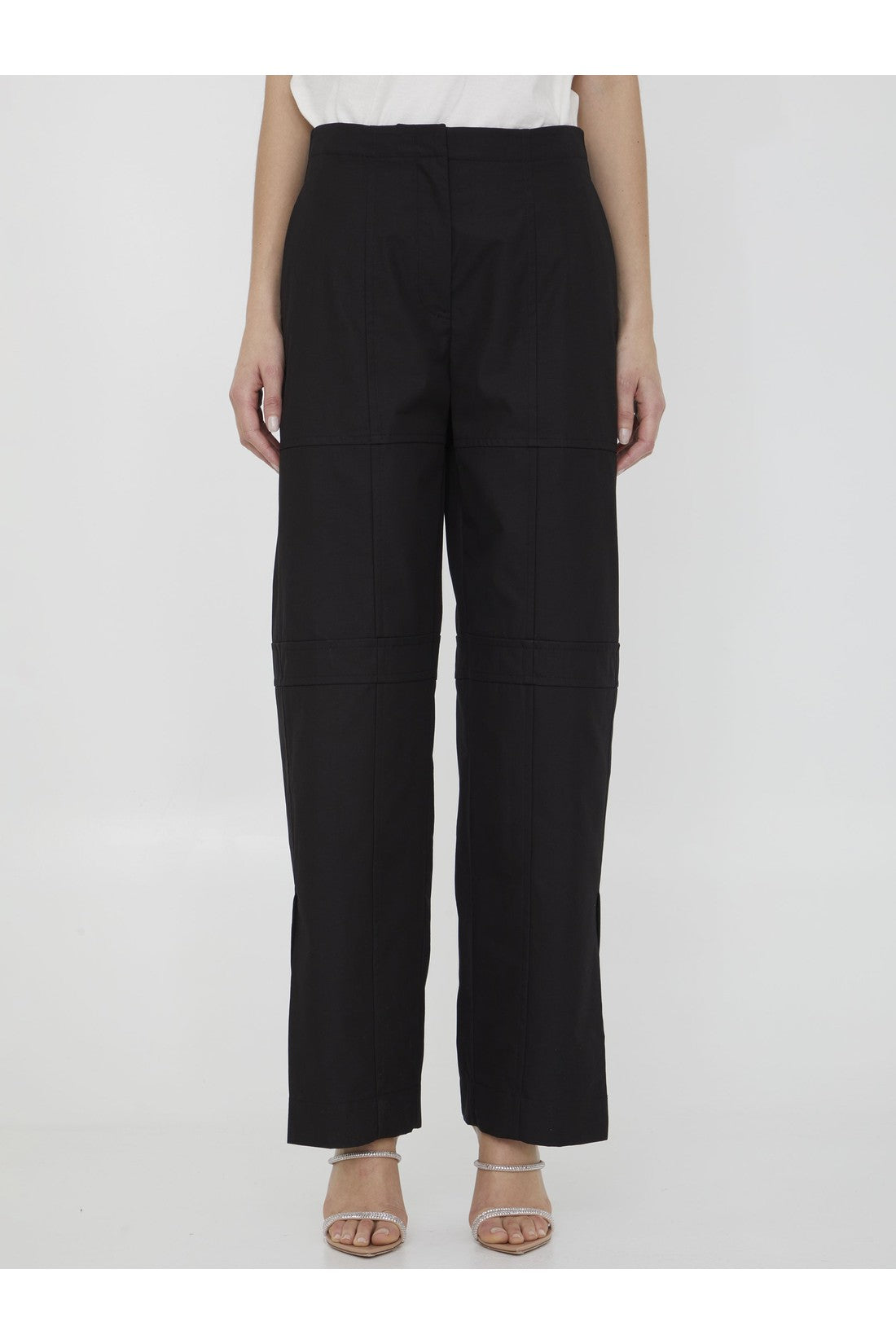 JIL SANDER-OUTLET-SALE-Cotton cargo pants-ARCHIVIST