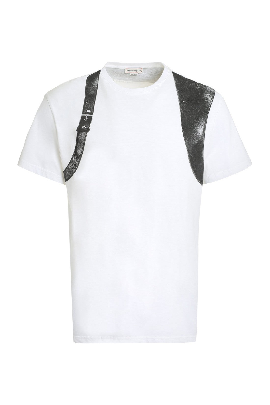 Alexander McQueen-OUTLET-SALE-Cotton crew-neck T-shirt-ARCHIVIST