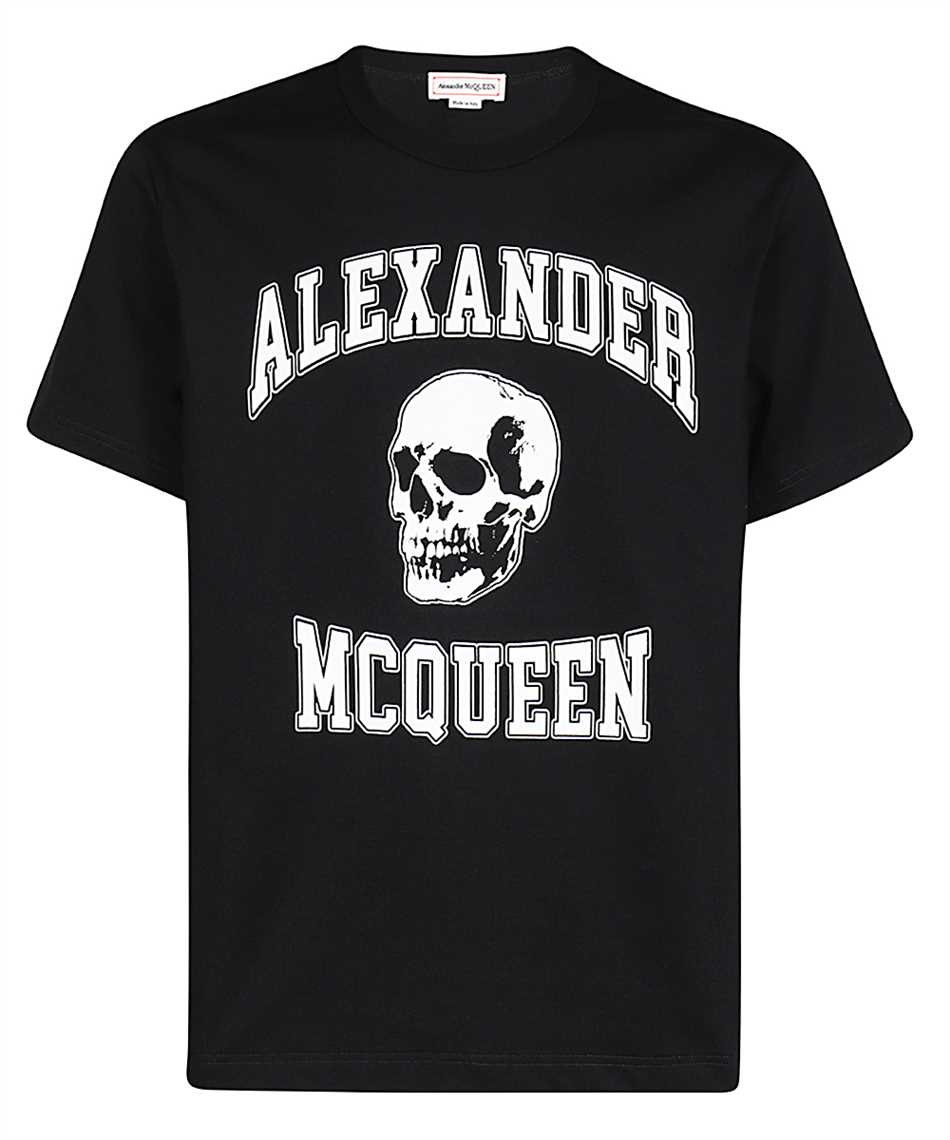 Alexander McQueen-OUTLET-SALE-Cotton crew-neck T-shirt-ARCHIVIST