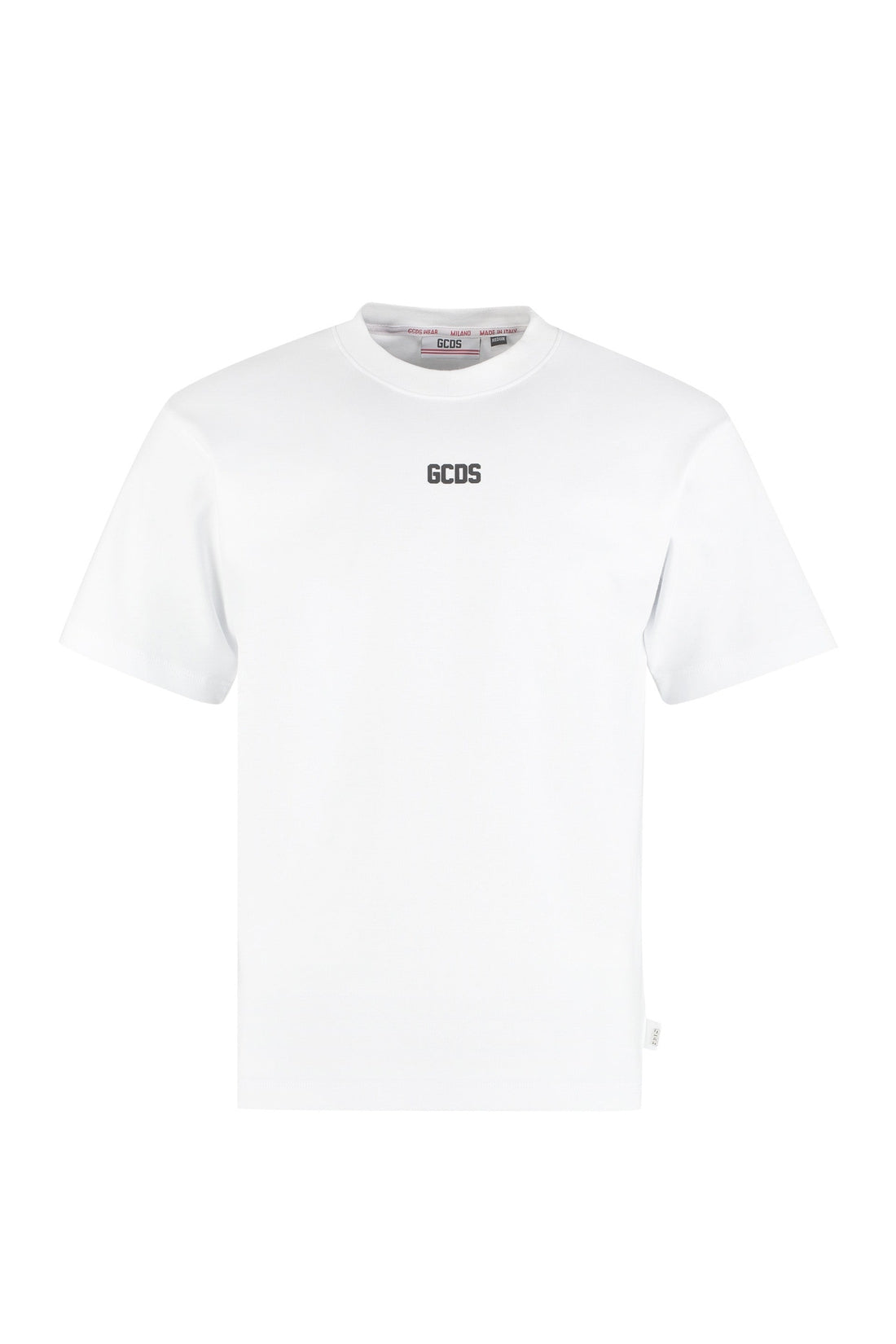GCDS-OUTLET-SALE-Cotton crew-neck T-shirt-ARCHIVIST
