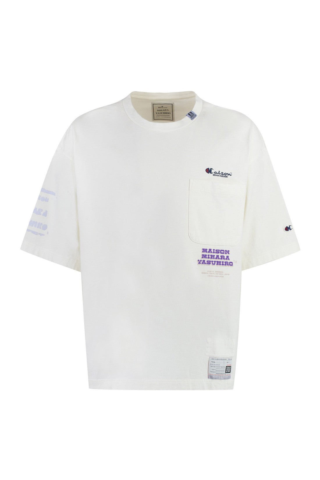 Maison Mihara Yasuhiro-OUTLET-SALE-Cotton crew-neck T-shirt-ARCHIVIST
