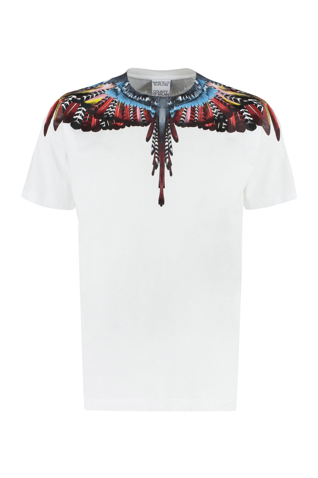 Marcelo Burlon County of Milan-OUTLET-SALE-Cotton crew-neck T-shirt-ARCHIVIST