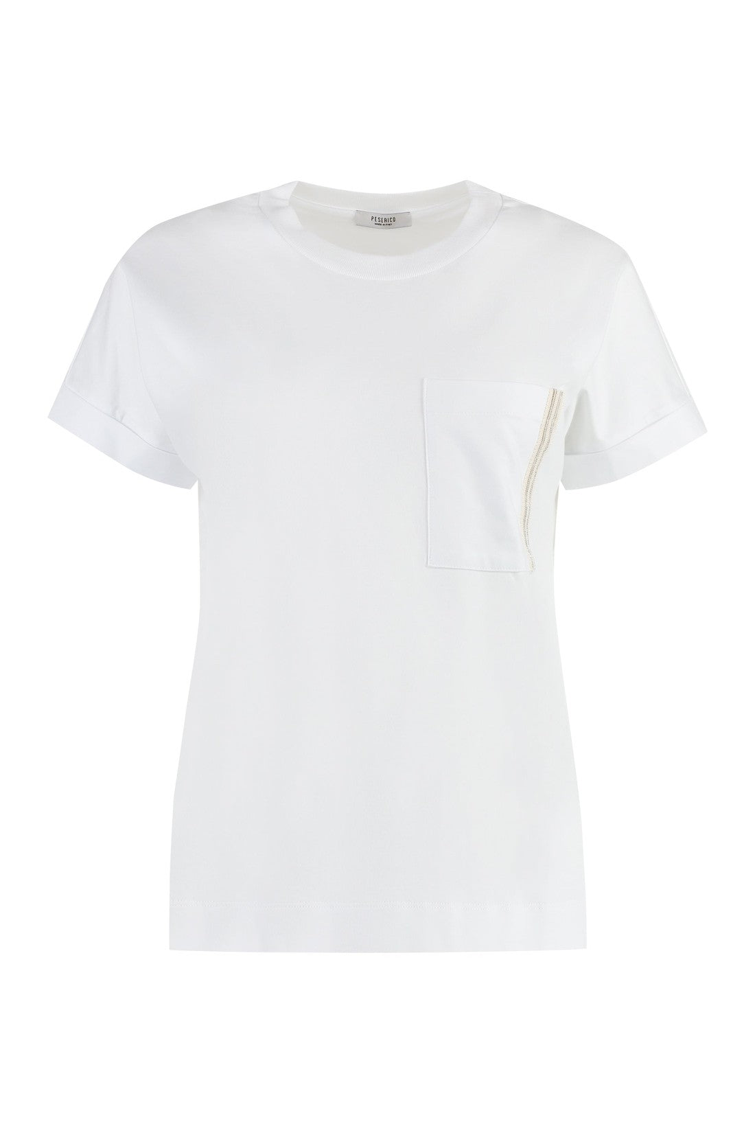 Peserico-OUTLET-SALE-Cotton crew-neck T-shirt-ARCHIVIST