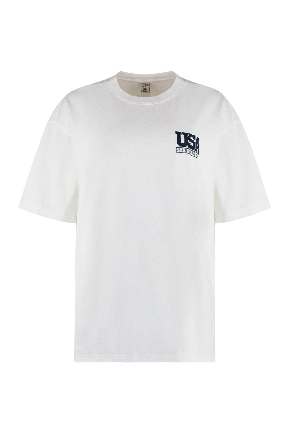 Sporty & Rich-OUTLET-SALE-Cotton crew-neck T-shirt-ARCHIVIST