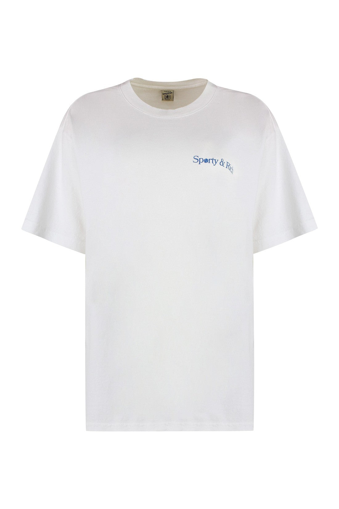 Sporty & Rich-OUTLET-SALE-Cotton crew-neck T-shirt-ARCHIVIST