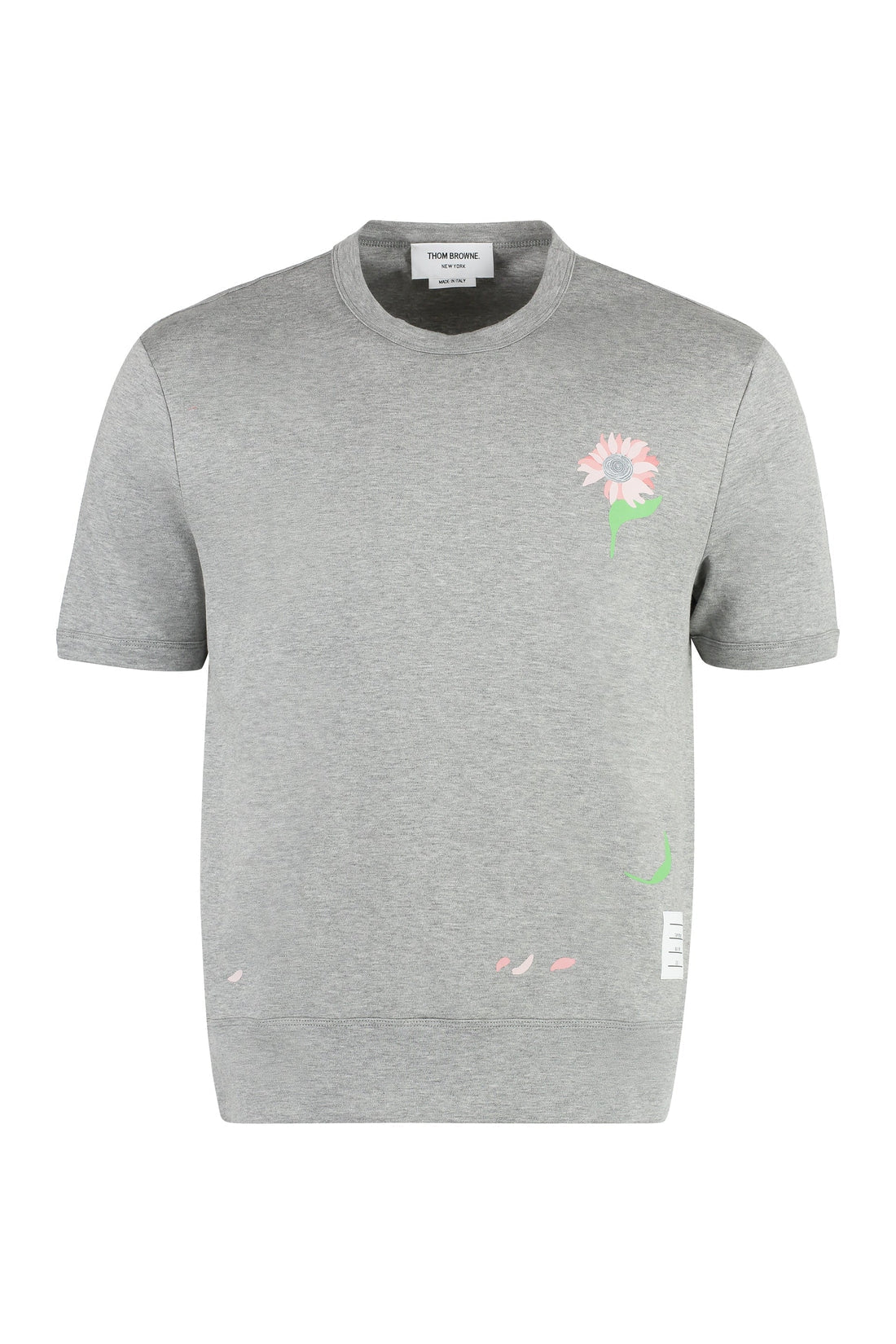 Thom Browne-OUTLET-SALE-Cotton crew-neck T-shirt-ARCHIVIST