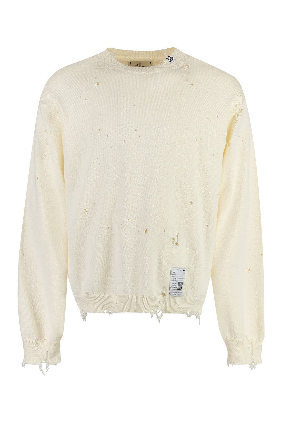 Maison Mihara Yasuhiro-OUTLET-SALE-Cotton crew-neck sweater-ARCHIVIST