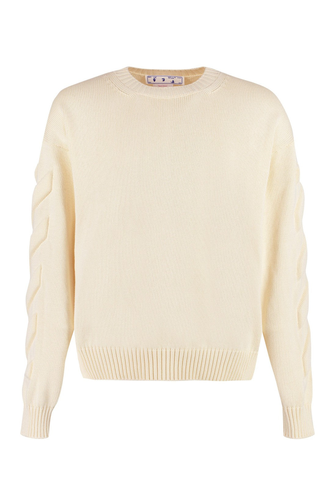 Off-White-OUTLET-SALE-Cotton crew-neck sweater-ARCHIVIST