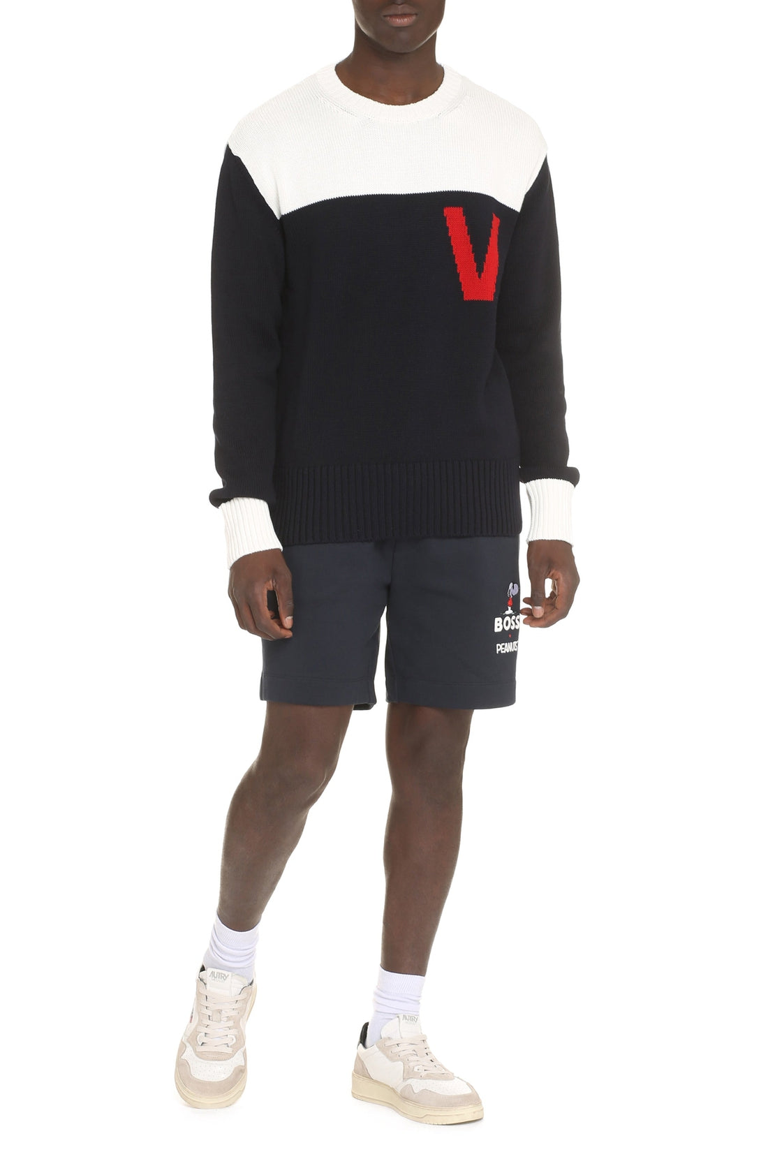 Valentino-OUTLET-SALE-Cotton crew-neck sweater-ARCHIVIST