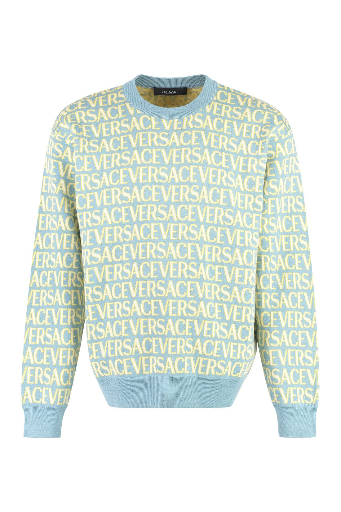 Versace-OUTLET-SALE-Cotton crew-neck sweater-ARCHIVIST