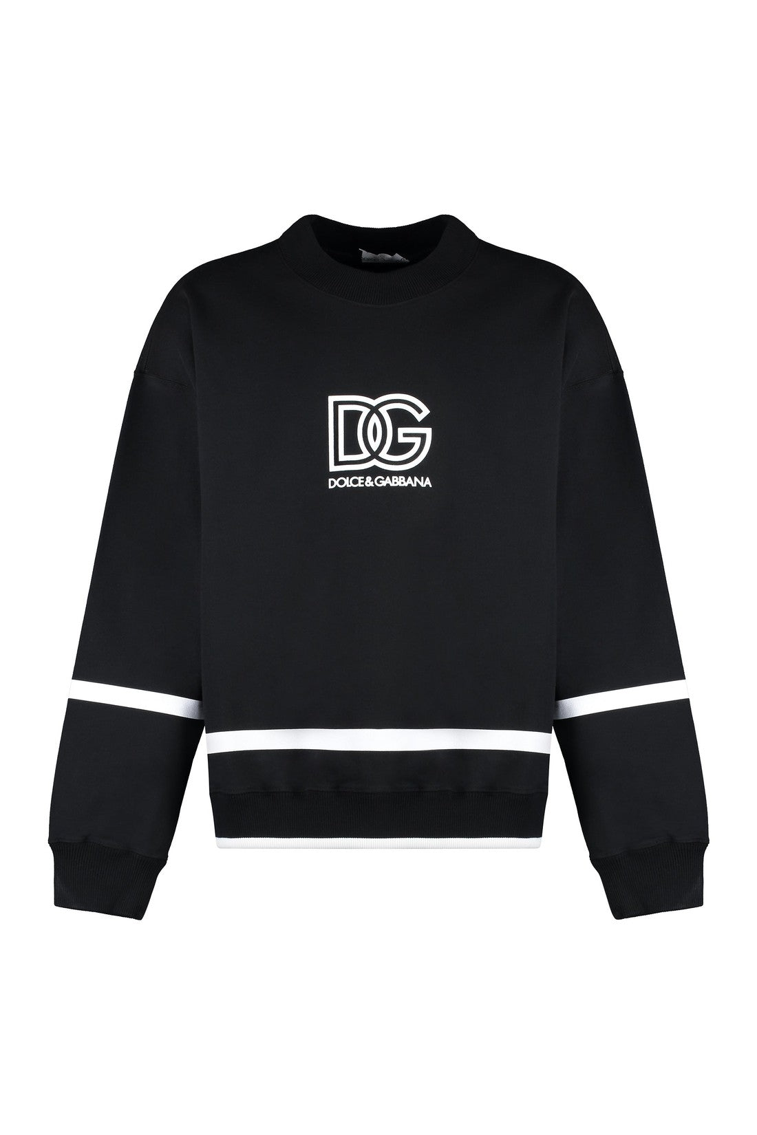 Dolce & Gabbana-OUTLET-SALE-Cotton crew-neck sweatshirt-ARCHIVIST