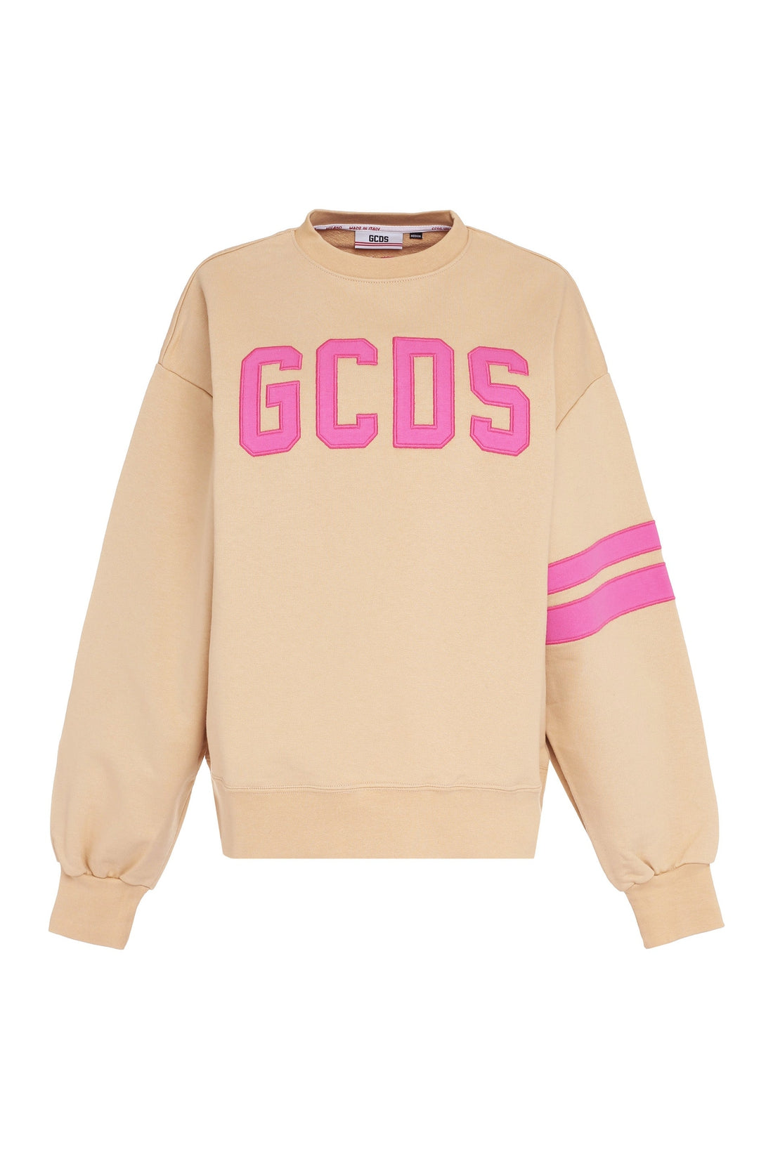 GCDS-OUTLET-SALE-Cotton crew-neck sweatshirt-ARCHIVIST