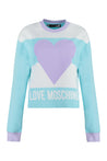 Love Moschino-OUTLET-SALE-Cotton crew-neck sweatshirt-ARCHIVIST