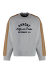 Palm Angels-OUTLET-SALE-Cotton crew-neck sweatshirt-ARCHIVIST