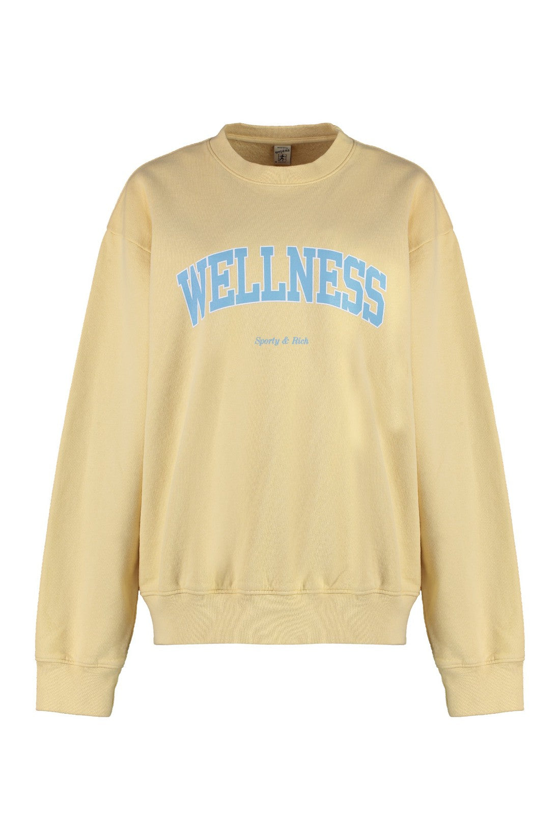 Sporty & Rich-OUTLET-SALE-Cotton crew-neck sweatshirt-ARCHIVIST