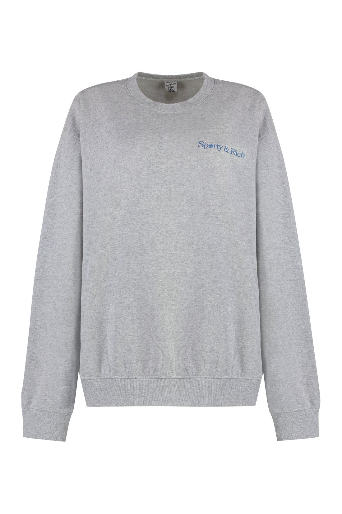 Sporty & Rich-OUTLET-SALE-Cotton crew-neck sweatshirt-ARCHIVIST