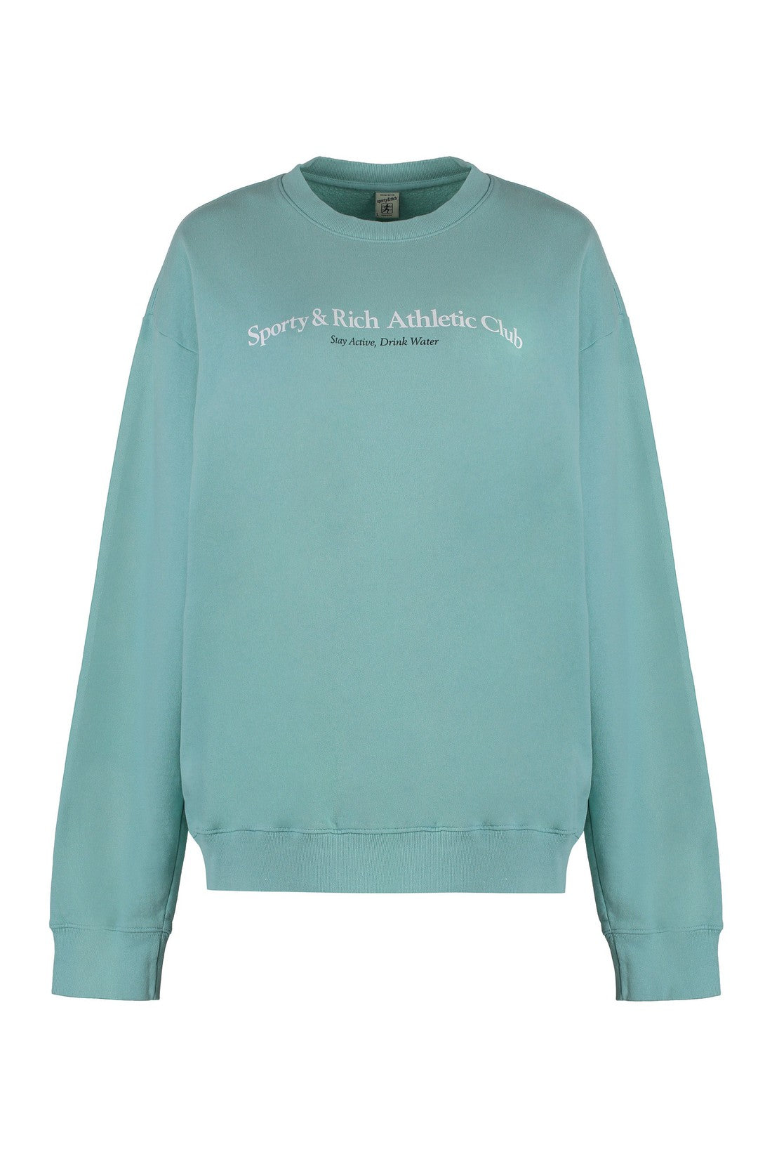 Sporty & Rich-OUTLET-SALE-Cotton crew-neck sweatshirt-ARCHIVIST