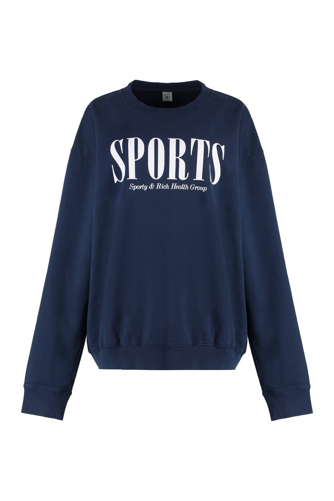 Sporty & Rich-OUTLET-SALE-Cotton crew-neck sweatshirt-ARCHIVIST