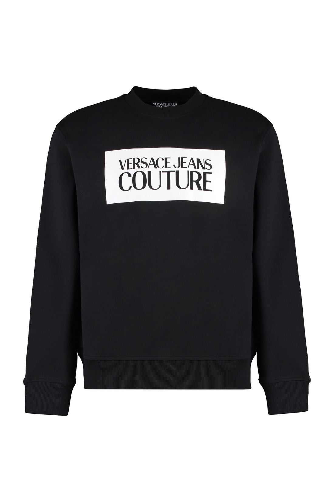 Versace Jeans Couture-OUTLET-SALE-Cotton crew-neck sweatshirt-ARCHIVIST