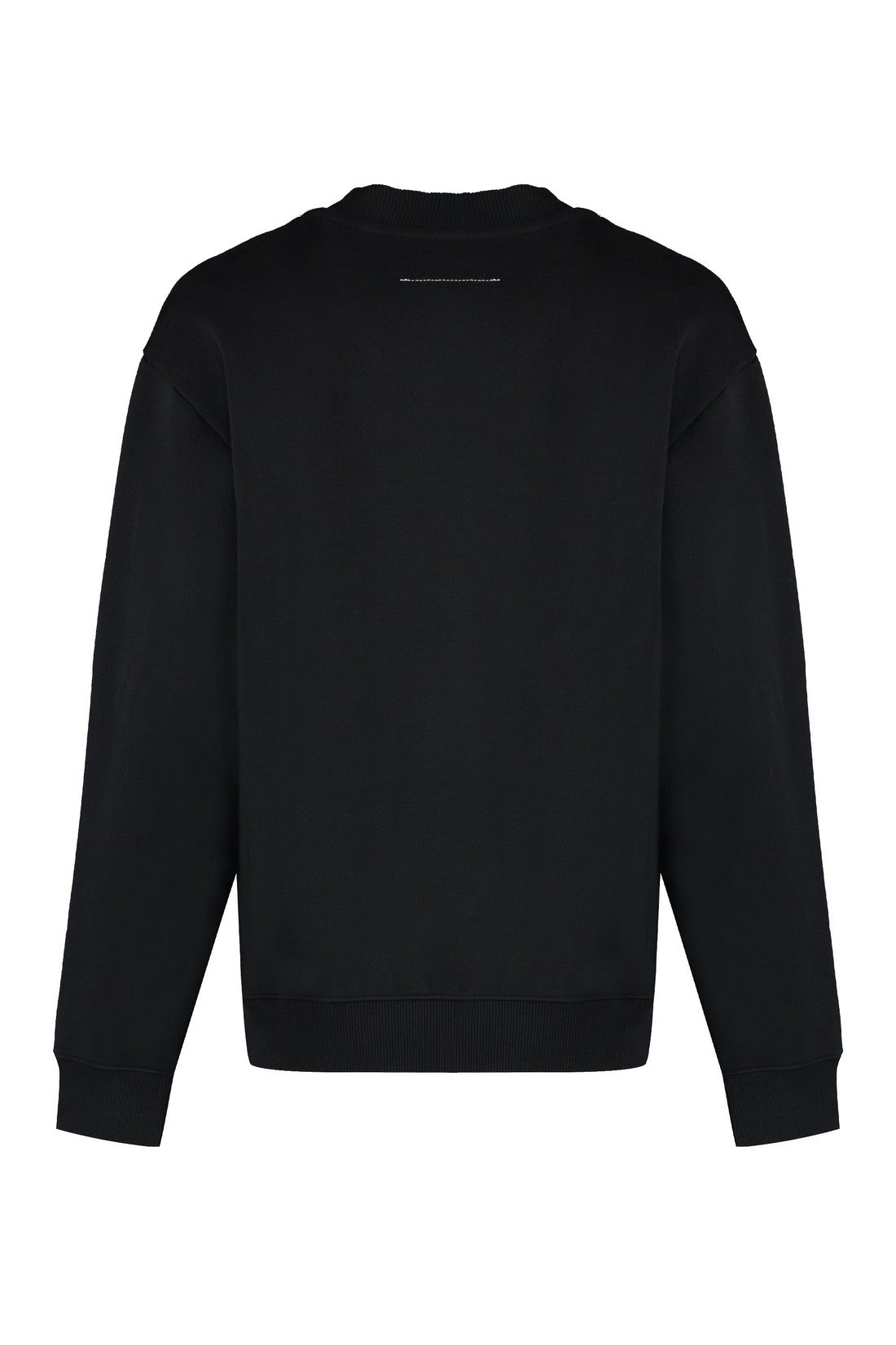 MM6 Maison Margiela-OUTLET-SALE-Cotton crew-neck sweatshirt with logo-ARCHIVIST