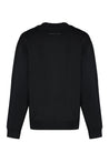 MM6 Maison Margiela-OUTLET-SALE-Cotton crew-neck sweatshirt with logo-ARCHIVIST