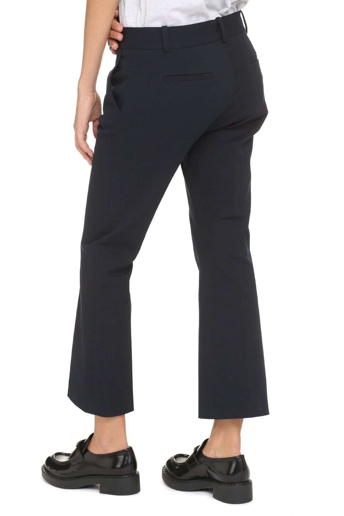 Frame-OUTLET-SALE-Cotton cropped trousers-ARCHIVIST