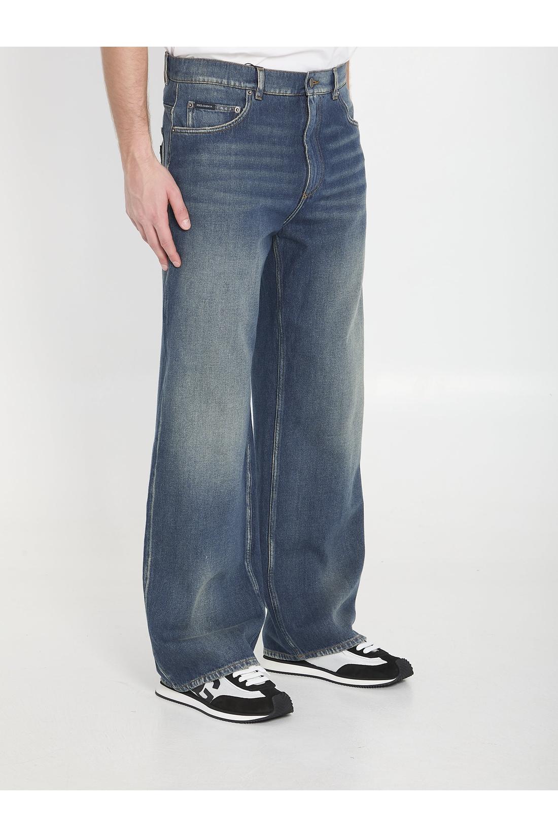 Dolce & Gabbana-OUTLET-SALE-Cotton denim jeans-ARCHIVIST