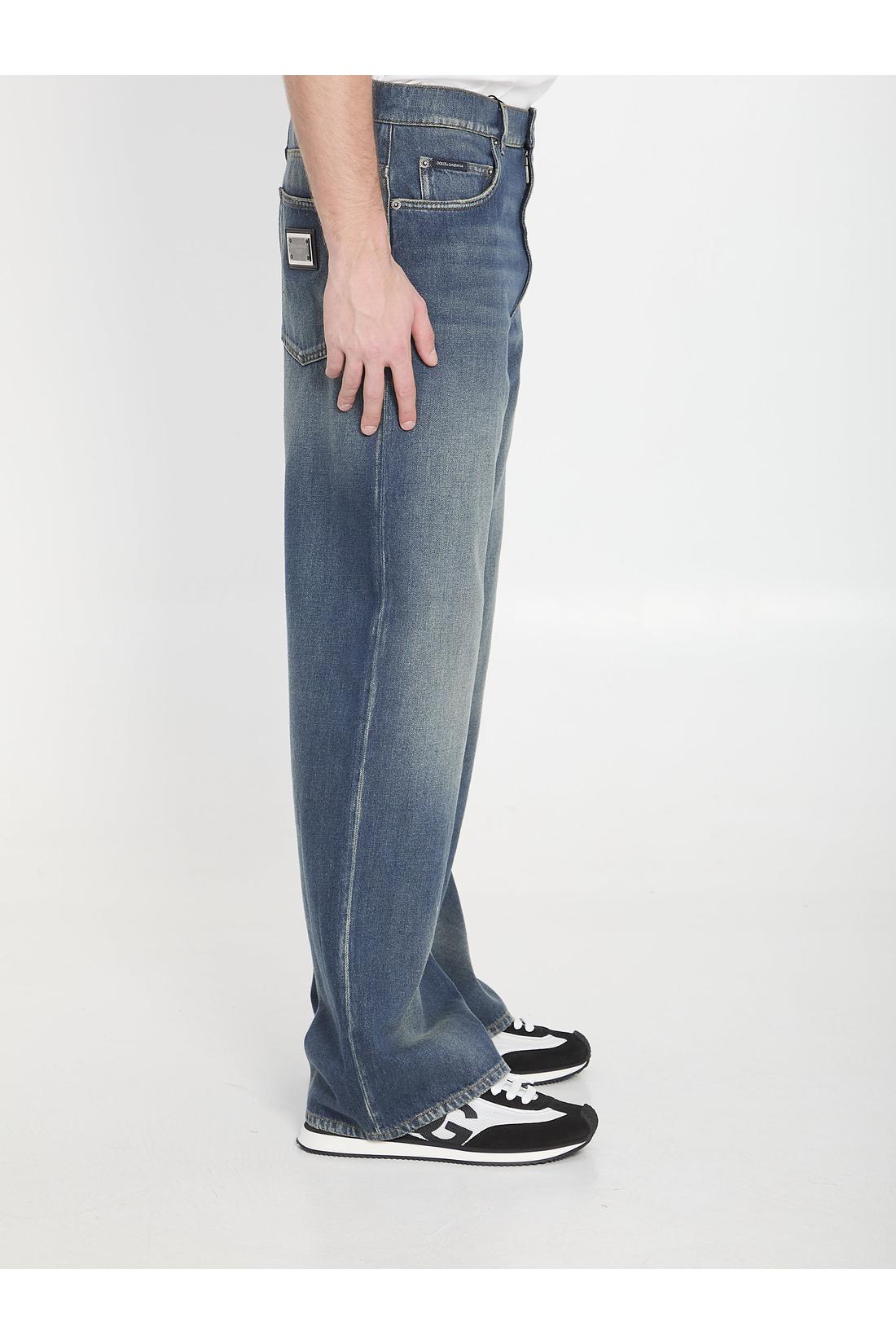 Dolce & Gabbana-OUTLET-SALE-Cotton denim jeans-ARCHIVIST