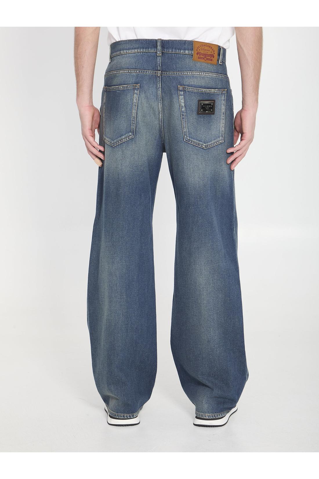 Dolce & Gabbana-OUTLET-SALE-Cotton denim jeans-ARCHIVIST