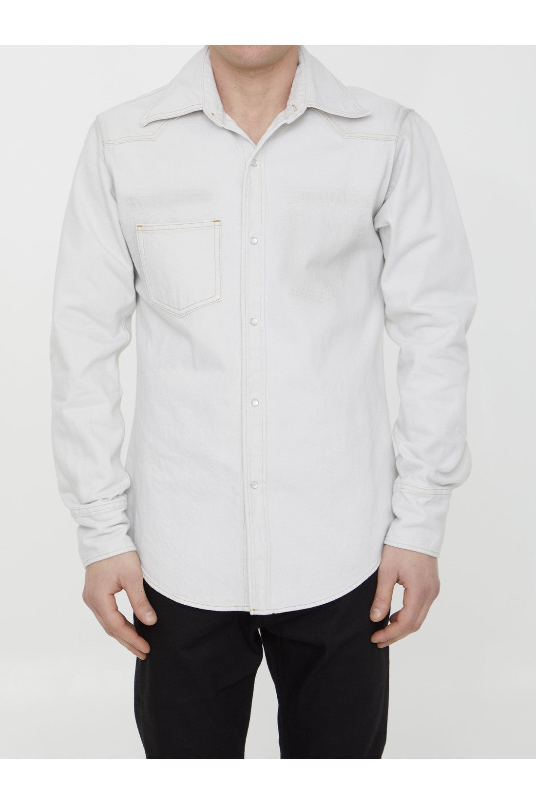 MAISON MARGIELA-OUTLET-SALE-Cotton denim shirt-ARCHIVIST