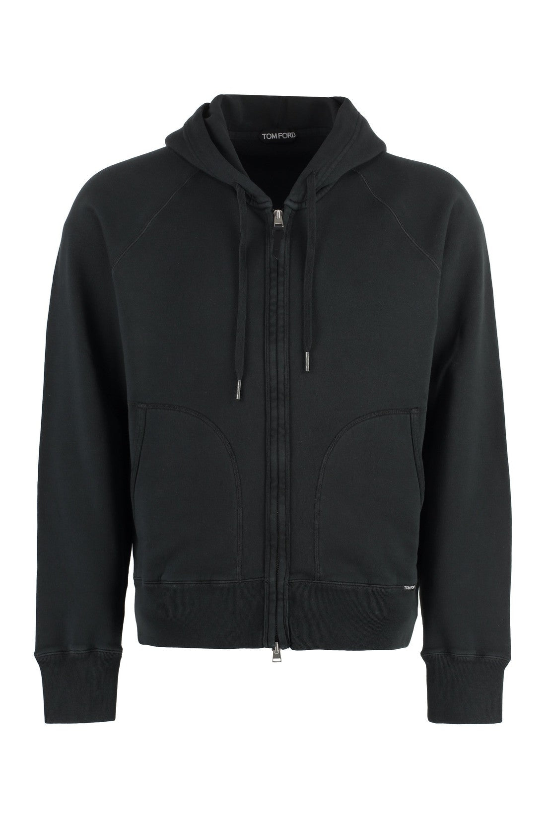 Tom Ford-OUTLET-SALE-Cotton full zip hoodie-ARCHIVIST