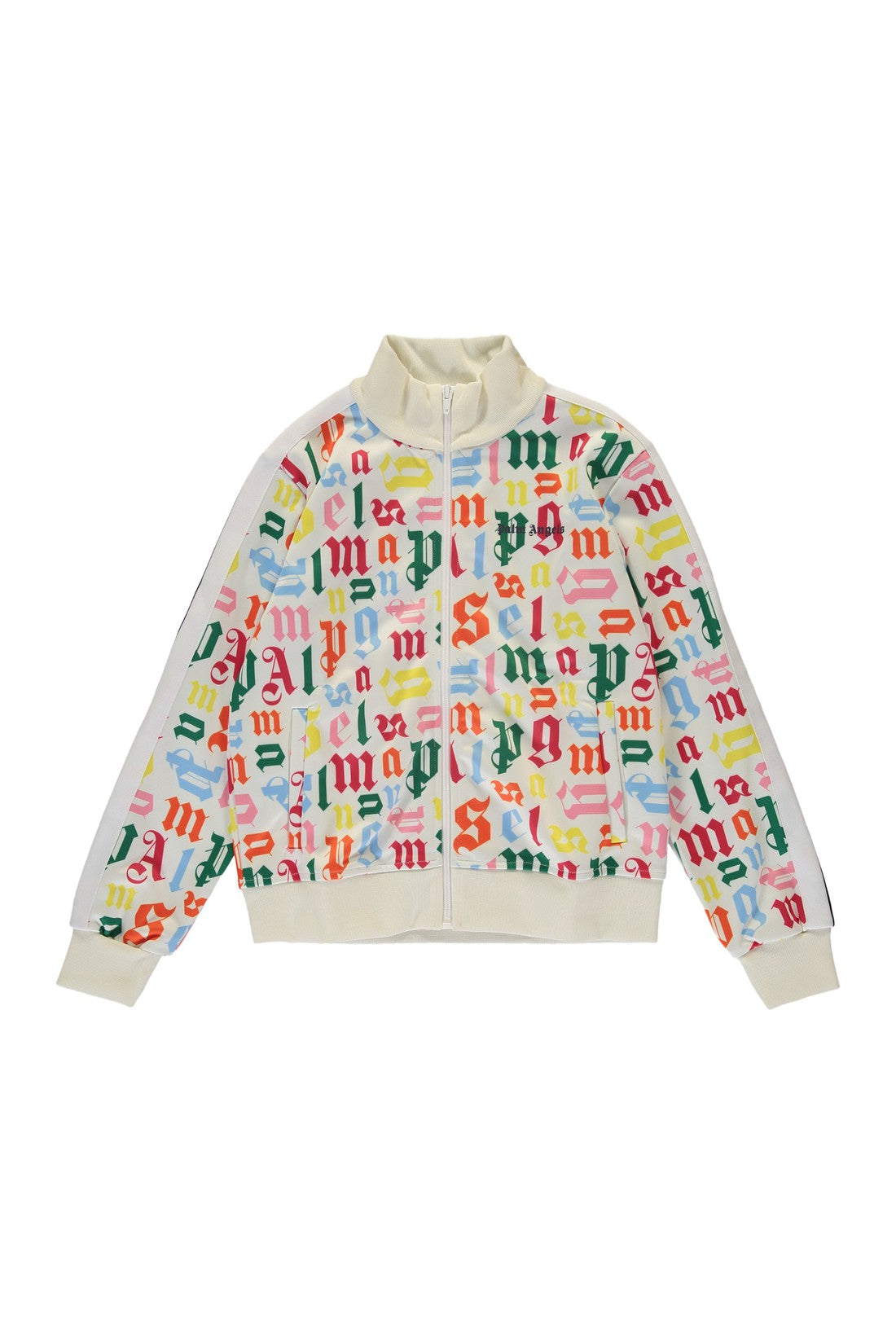 Palm Angels Kids-OUTLET-SALE-Cotton full-zip sweatshirt-ARCHIVIST