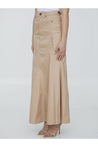 BURBERRY-OUTLET-SALE-Cotton gabardine long skirt-ARCHIVIST